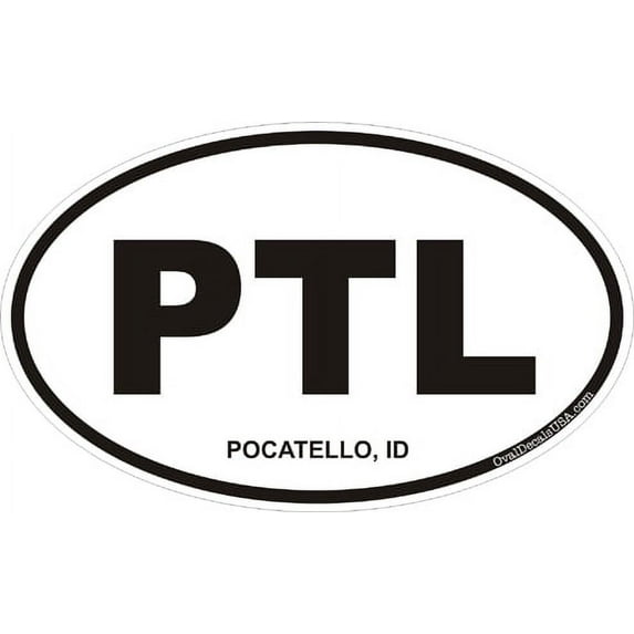 3.8 Inch Pocatello Idaho Oval Decal
