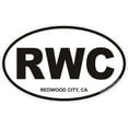 thumbnail image 1 of 3.8 Inch Redwood City California Oval Decal, 1 of 1