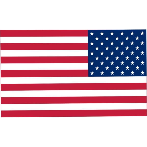 3.8 Inch Reversed American Flag Patch Decal