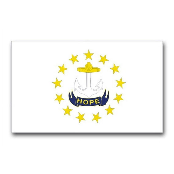 3.8 Inch Rhode Island State Flag Vinyl Transfer Decal