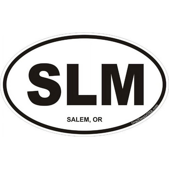 3.8 Inch Salem Oregon Oval Decal