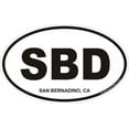 thumbnail image 1 of 3.8 Inch San Bernadino California Oval Decal, 1 of 1