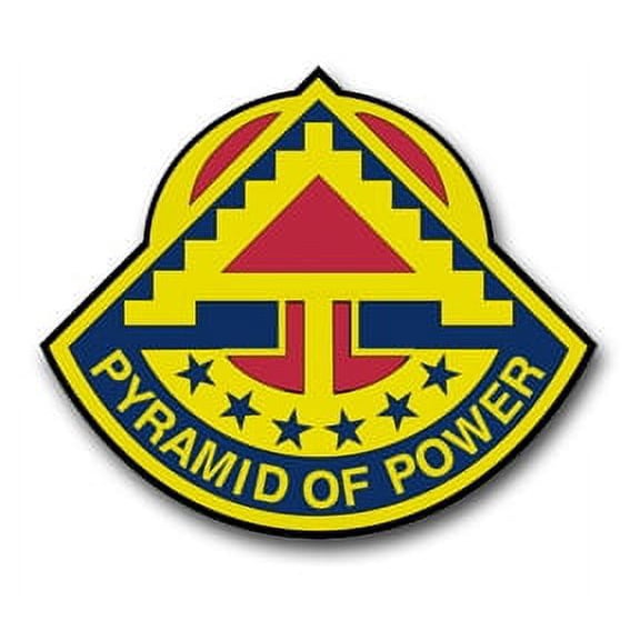3.8 Inch Seventh U.S. Army Unit Crest Vinyl Transfer Decal