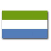 3.8 Inch Sierra Leone Flag Vinyl Transfer Decal