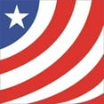 thumbnail image 1 of 3.8 Inch Single Star American Flag Vinyl Transfer Decal Sticker, 1 of 1