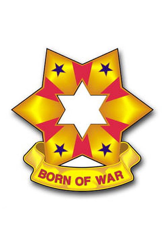 3.8 Inch Sixth U.S. Army Unit Crest Vinyl Transfer Decal