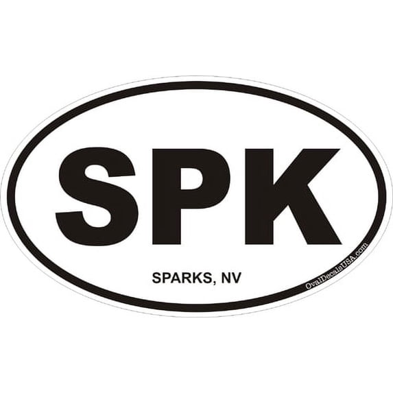 3.8 Inch Sparks Nevada Oval Decal