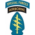 thumbnail image 1 of 3.8 Inch Special Forces Airborne Patch and Tab Decal, 1 of 1