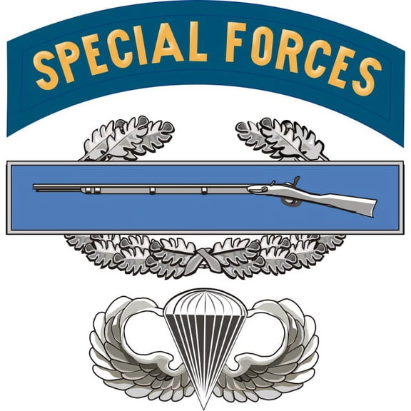 3.8 Inch Special Forces CIB Jump Wings Decal Sticker