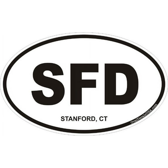 3.8 Inch Stanford, Connecticut Decal Sticker