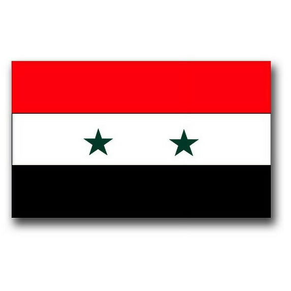 3.8 Inch Syria Flag Vinyl Transfer Decal