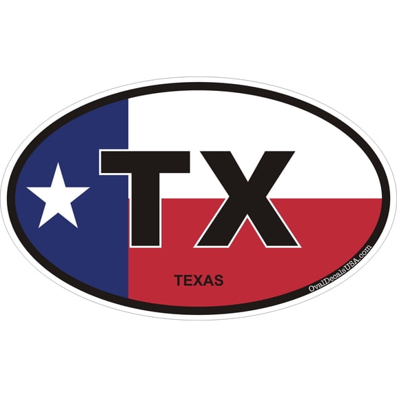 3.8 Inch Texas State Decal Sticker