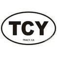 thumbnail image 1 of 3.8 Inch Tracy California Oval Decal, 1 of 1