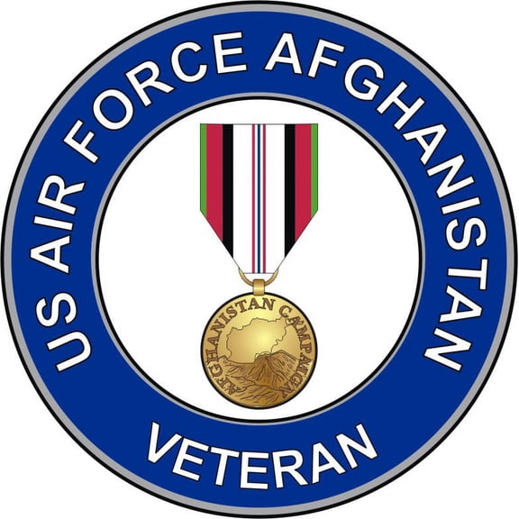 3.8 Inch U.S. Air Force Afghanistan Veteran Decal Sticker