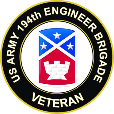 US Army Veteran 7th Engineer Brigade Decal - 3.8 Inch Military Sticker Made In USA