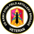 thumbnail image 1 of 3.8 Inch U.S. Army 214th Field Artillery Brigade Veteran Sticker Decal, 1 of 1