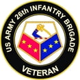 thumbnail image 1 of 3.8 Inch U.S. Army 26th Infantry Brigade Unit Crest Veteran Sticker Decal, 1 of 1