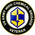 thumbnail image 1 of 3.8 Inch U.S. Army 460th Chemical Brigade Veteran Sticker Decal, 1 of 1