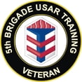 thumbnail image 1 of 3.8 Inch U.S. Army 5th Brigade USAR Training Veteran Sticker Decal, 1 of 1