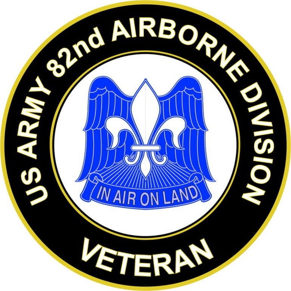3.8 Inch U.S. Army 82nd Airborne Unit Crest Veteran Sticker Decal