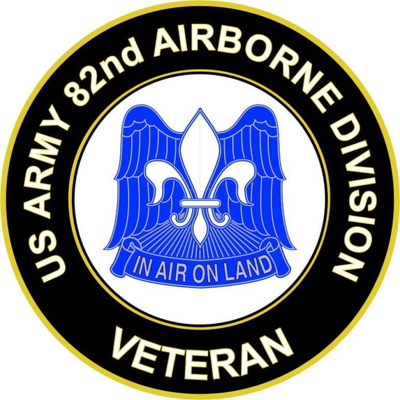 3.8 Inch U.S. Army 82nd Airborne Unit Crest Veteran Sticker Decal