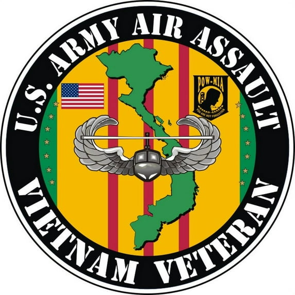 3.8 Inch U.S. Army Air Assault Veteran Decal Sticker