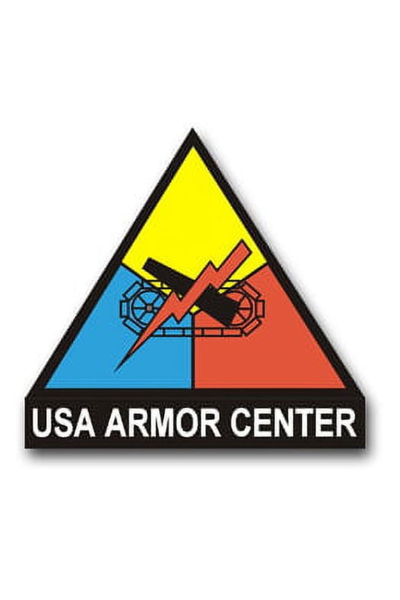 3.8 Inch U.S. Army Armor Center Crest Vinyl Transfer Decal