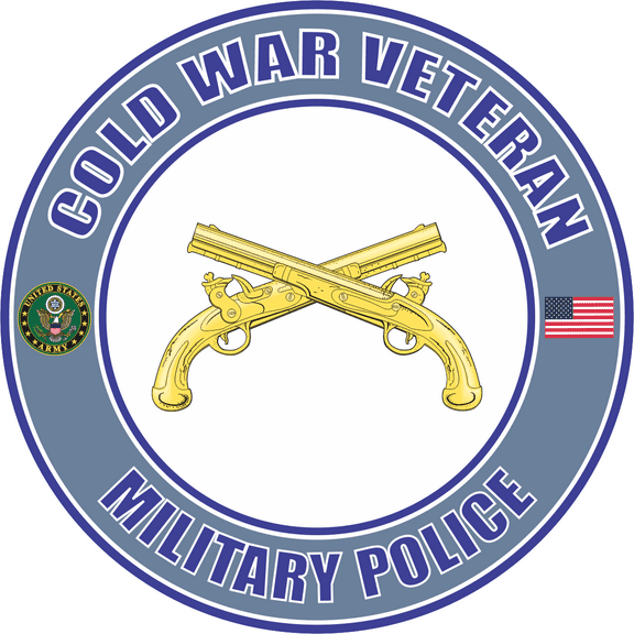 3.8 Inch U.S. Army Cold War Military Police Veteran Decal