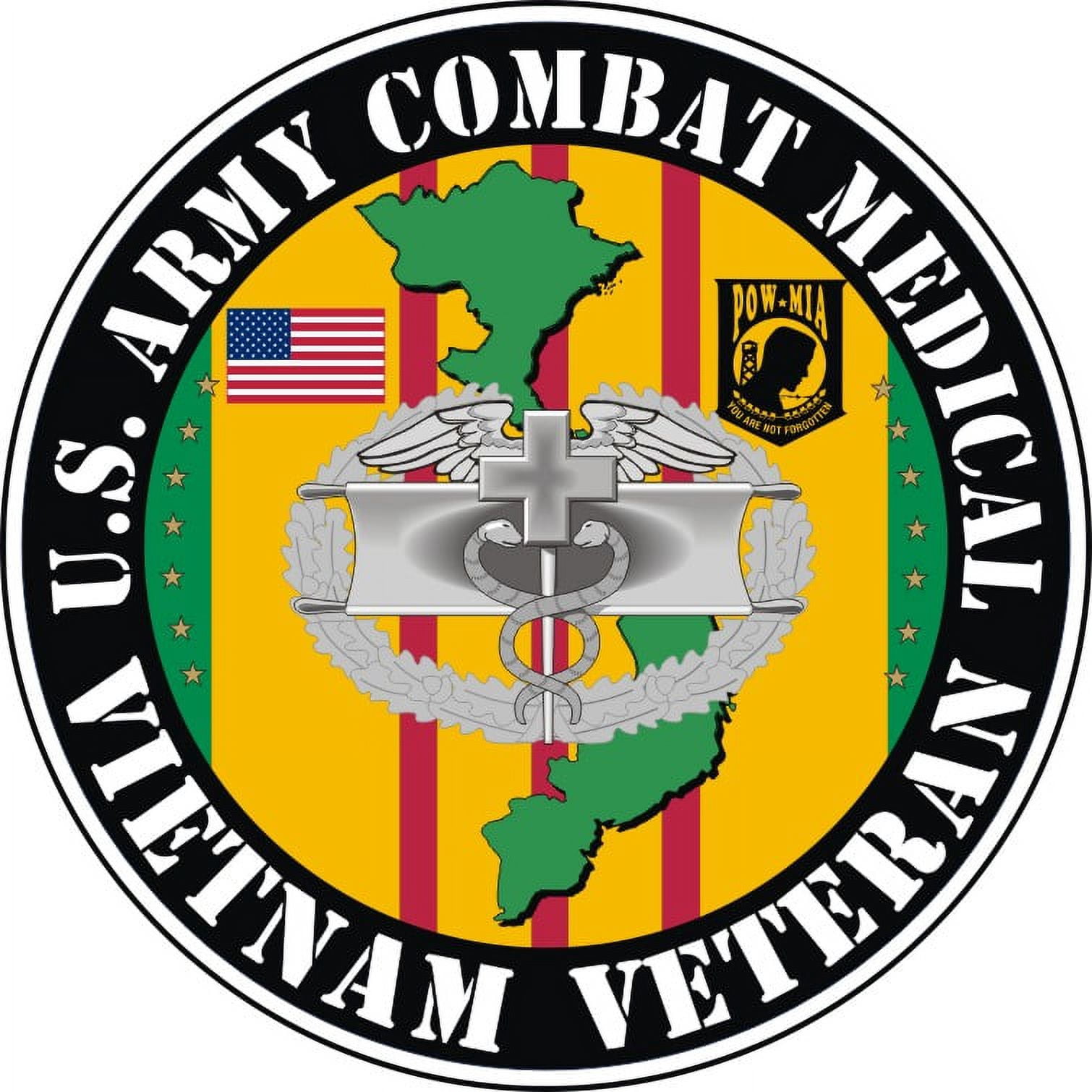 3.8 Inch U.S. Army Combat Medical Vietnam Veteran Decal Sticker ...