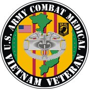 3.8 Inch U.S. Army Combat Medical Vietnam Veteran Decal Sticker