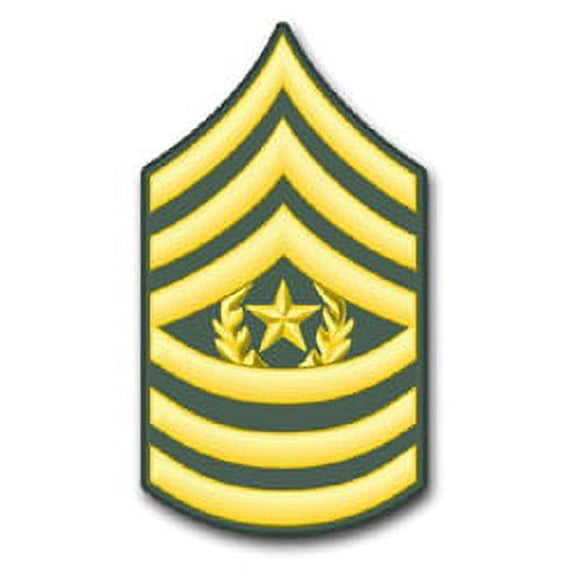 3.8 Inch U.S. Army E-9 Command Sergeant Major Vinyl Sticker