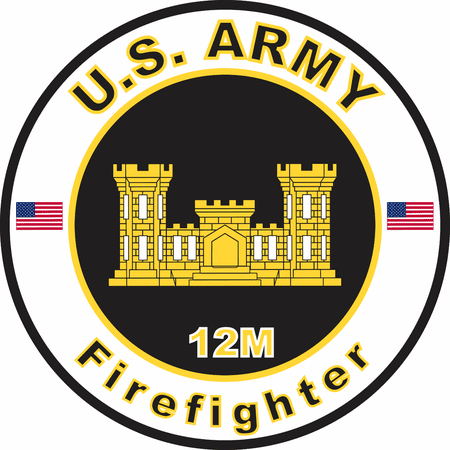 3.8 Inch U.S. Army MOS 12M Firefighter