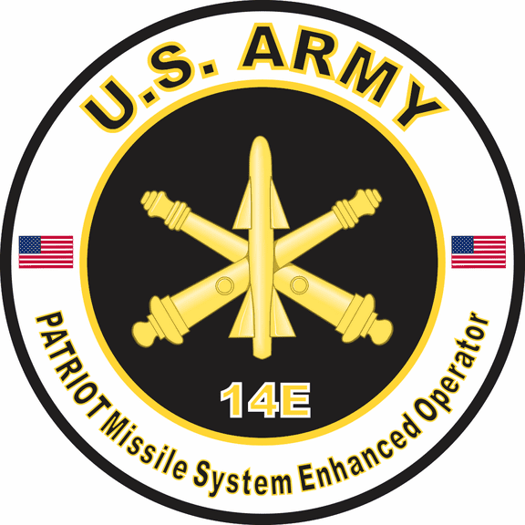 3.8 Inch U.S. Army MOS 14E Patriot Missile System Enhanced Operator