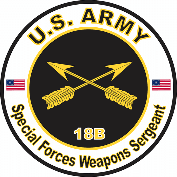 3.8 Inch U.S. Army MOS 18B Special Forces Weapons Sergeant