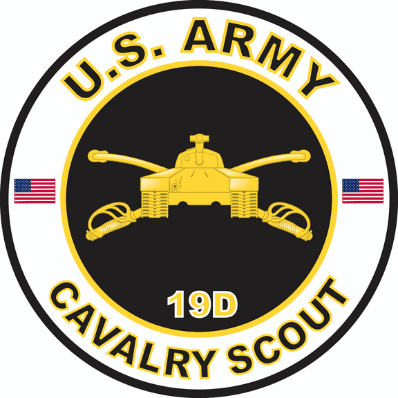 3.8 Inch U.S. Army MOS 19D Cavalry Scout