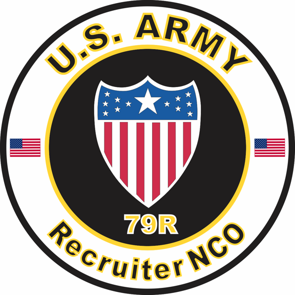 3.8 Inch U.S. Army MOS 79R Recruiter NCO
