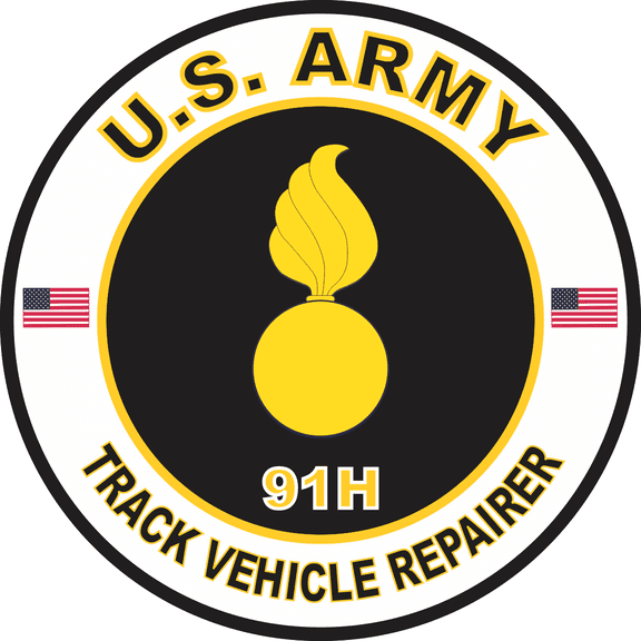 3.8 Inch U.S. Army MOS 91H Track Vehicle Repairer