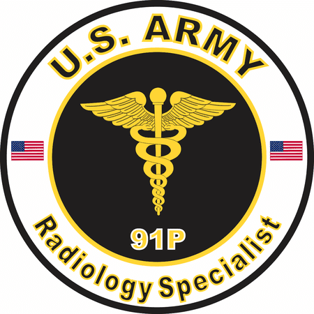3.8 Inch U.S. Army MOS 91P Radiology Specialist