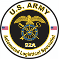 thumbnail image 1 of 3.8 Inch U.S. Army MOS 92A Automated Logistical Specialist, 1 of 1