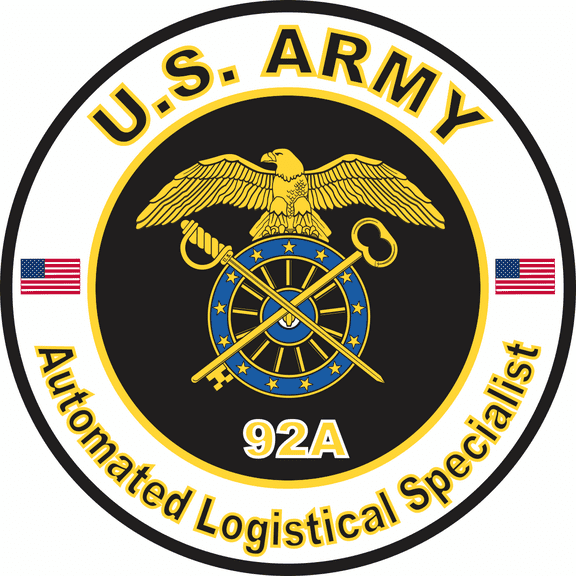 3.8 Inch U.S. Army MOS 92A Automated Logistical Specialist