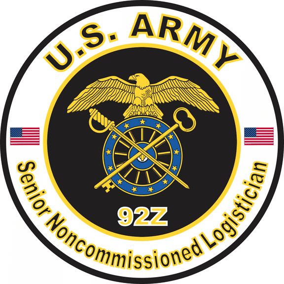 3.8 Inch U.S. Army MOS 92Z Senior Noncommissioned Logistician