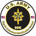 thumbnail image 1 of 3.8 Inch U.S. Army MOS 98K Signals Collection Identification Analyst, 1 of 1