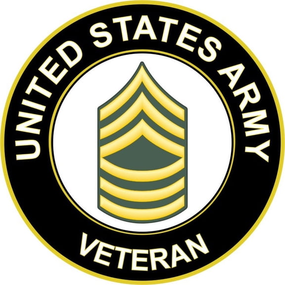 3.8 Inch U.S. Army Master Sergeant Veteran Sticker Decal