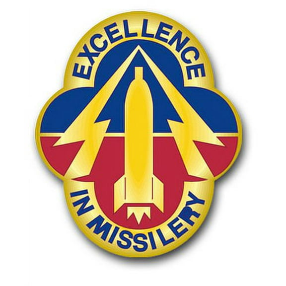 3.8 Inch U.S. Army Missile Command Unit Crest Vinyl Transfer Decal