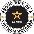 thumbnail image 1 of 3.8 Inch U.S. Army Proud Wife of a Vietnam Veteran, 1 of 1