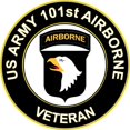thumbnail image 1 of 3.8 Inch U.S. Army Veteran 101st Airborne Division Sticker Decal, 1 of 1