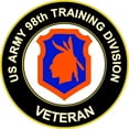 thumbnail image 1 of 3.8 Inch U.S. Army Veteran 98th Training Division Sticker Decal, 1 of 1