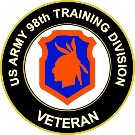 3.8 Inch U.S. Army Veteran 98th Training Division Sticker Decal