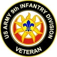 thumbnail image 1 of 3.8 Inch U.S. Army Veteran 9th Infantry Division Unit Crest Sticker Decal, 1 of 1