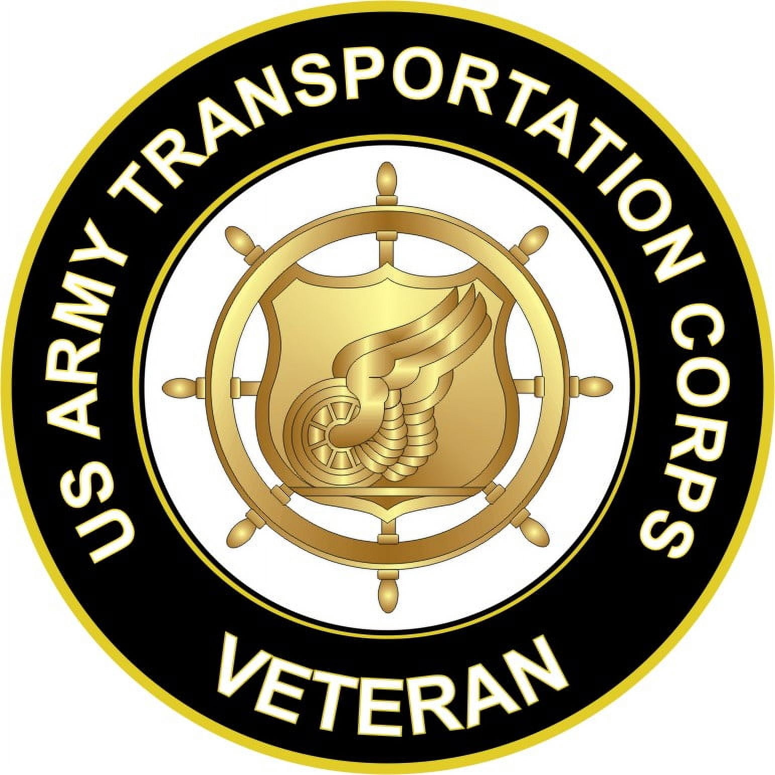 3.8 Inch U.S. Army Veteran Transportation Corps Sticker Decal - Walmart.com